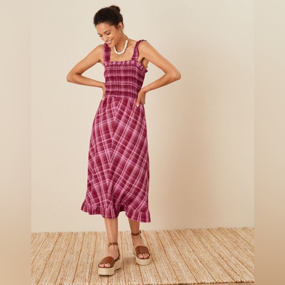 Monsoon Clement Check Sundress - Picture 4 of 11